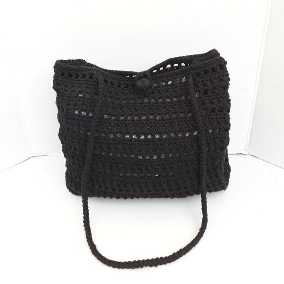 Handmade 100% Cotton Crochet Tote Bag New - Picture 3 of 10